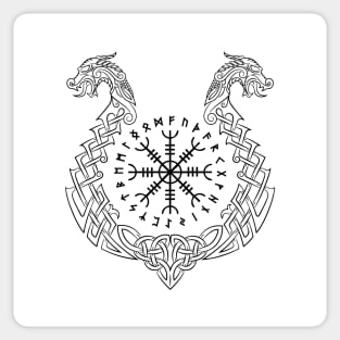 Helm of Awe (Ægishjálmr ) Symbol of Protection & Victory Sticker